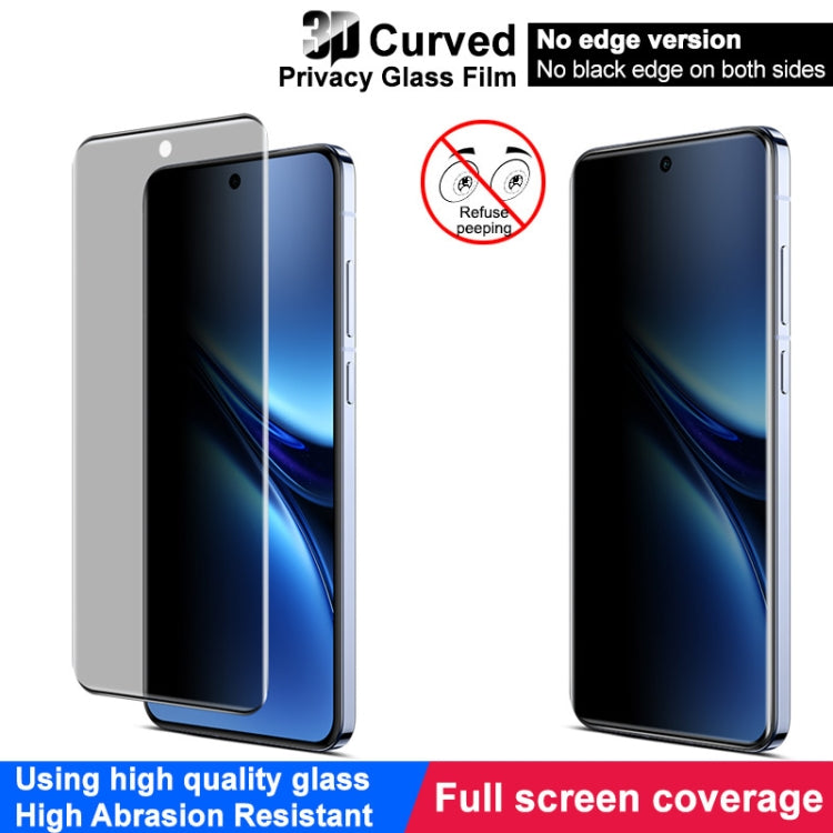 For vivo X200 5G imak No Edge Version 3D Curved Privacy Full Screen Tempered Glass Film by imak
