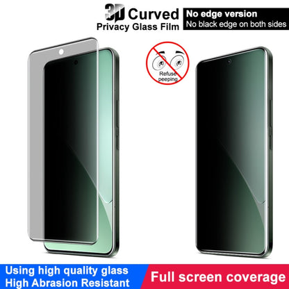 For Xiaomi 15 Pro imak No Edge Version 3D Curved Privacy Full Screen Tempered Glass Film by imak