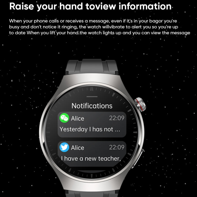 MT200 1.43 inch AMOLED IP67 Steel Band Smart Call Watch, Support ECG(Black) by bashfashion