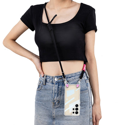 For Samsung Galaxy S25 Ultra 5G GKK Space Series Full Coverage Phone Case with Crossbody Rope(Black) by GKK