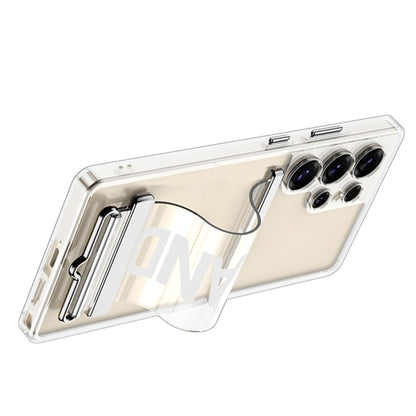 For Samsung Galaxy S25 Ultra 5G GKK Space Series Clear Wristband Holder Phone Case(Transparent Green) by GKK