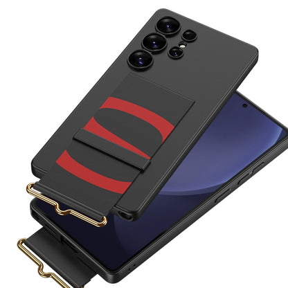 For Samsung Galaxy S25 Ultra 5G GKK Ultra-thin Wristband Holder Phone Case(Green) by GKK