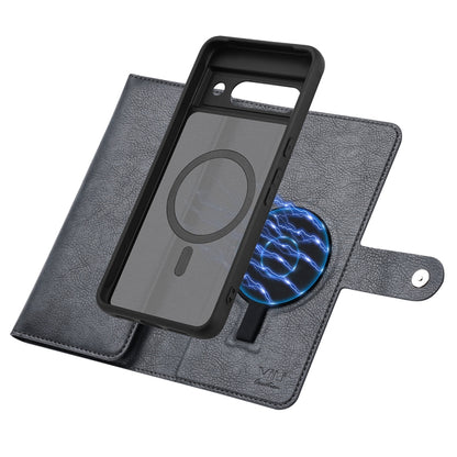 For Google Pixel 8a ViLi GVB Series MagSafe Magnetic RFID Leather Phone Case(Black) by ViLi