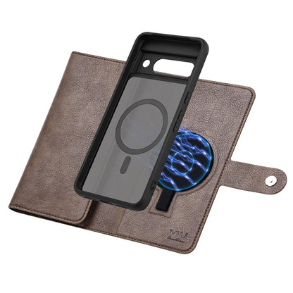 For Google Pixel 8a ViLi GVB Series MagSafe Magnetic RFID Leather Phone Case(Coffee) by ViLi