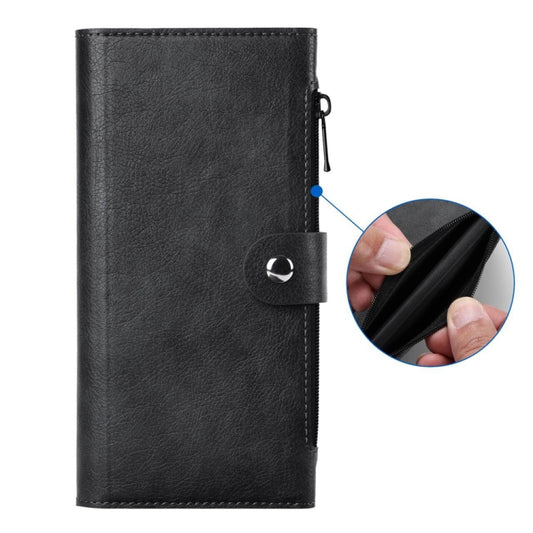 For iPhone 15 Plus ViLi GVS-C Series MagSafe Magnetic RFID Leather Flip Phone Case(Black) by ViLi