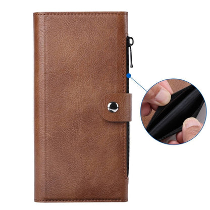For iPhone 14 Plus ViLi GVS-C Series MagSafe Magnetic RFID Leather Flip Phone Case(Brown) by ViLi