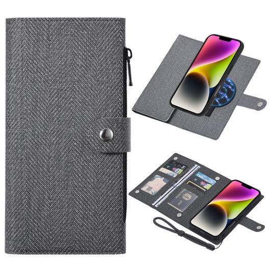 For iPhone 14 Plus ViLi GBS Series MagSafe Magnetic RFID Leather Flip Phone Case(Black) by ViLi