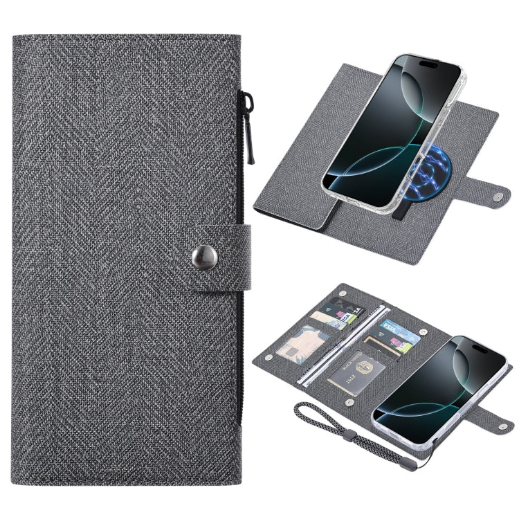 For iPhone 16 Pro Max ViLi GBS-C Series MagSafe Magnetic RFID Leather Flip Phone Case(Black) by ViLi