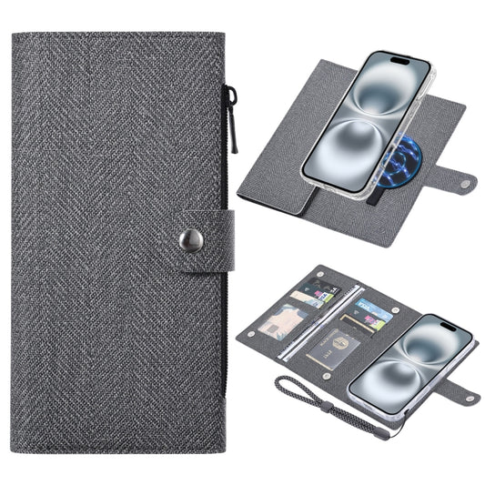 For iPhone 16 Plus ViLi GBS-C Series MagSafe Magnetic RFID Leather Flip Phone Case(Black) by ViLi