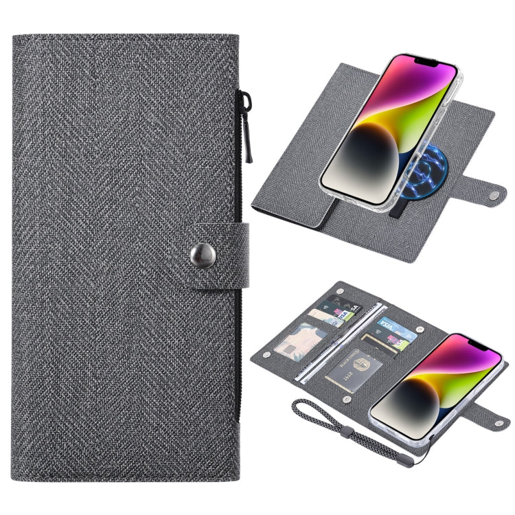 For iPhone 14 ViLi GBS-C Series MagSafe Magnetic RFID Leather Flip Phone Case(Black) by ViLi