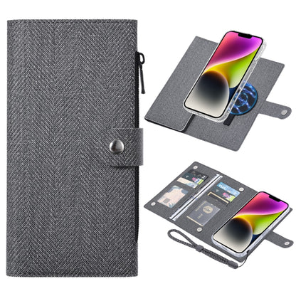 For iPhone 14 ViLi GBS-C Series MagSafe Magnetic RFID Leather Flip Phone Case(Black) by ViLi