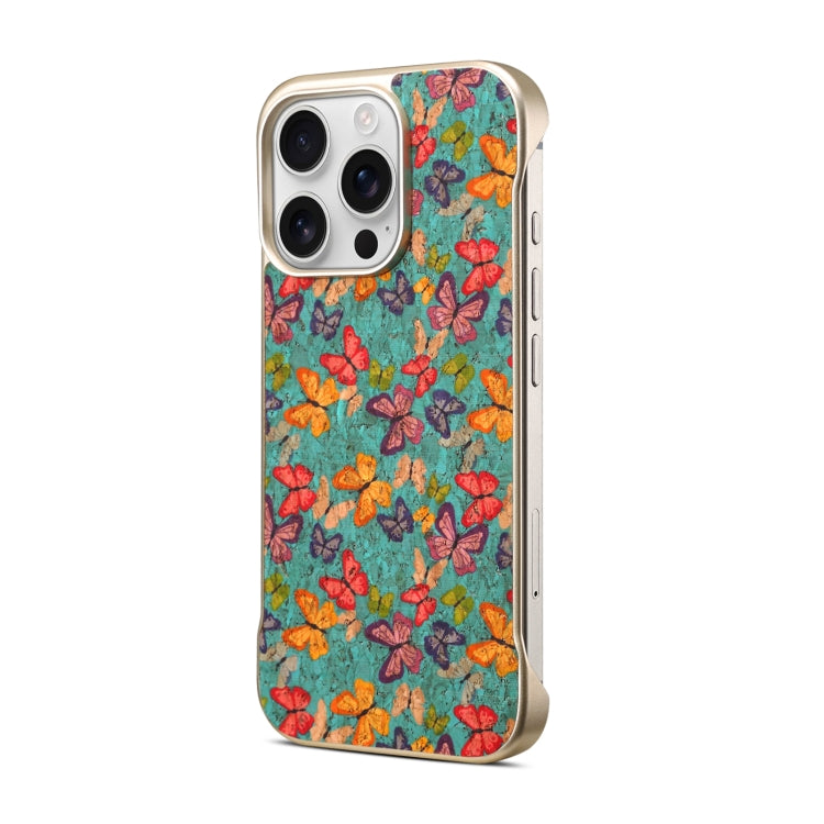 For iPhone 15 Pro Denior A18 Paint MagSafe Phone Case(Butterflies) by Denior