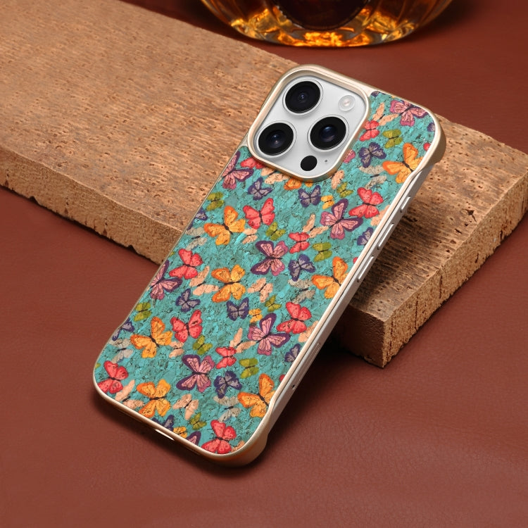 For iPhone 16 Pro Max Denior A18 Paint MagSafe Phone Case(Butterflies) by Denior