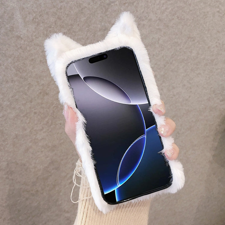 For iPhone 12 mini 3D Cute Cat Plush Full Coverage Phone Case(Pink) by bashfashion