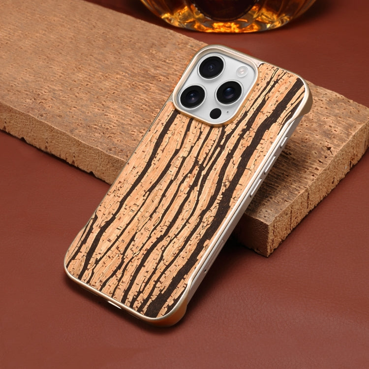 For iPhone 16 Denior A18 WoodenPaint MagSafe Phone Case(Tree Pattern) by Denior