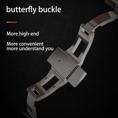 For Apple Watch Ultra 3 / 2 / 1 49mm RedPepper Armor Metal Case Integrated Silicone Watch Band(Steel Black White) by RedPepper