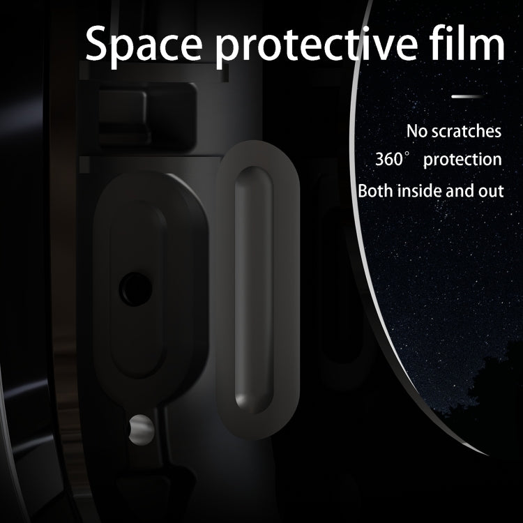 For Apple Watch Ultra 3 / 2 / 1 49mm RedPepper Armor Metal Case Integrated Silicone Watch Band(Black) by RedPepper