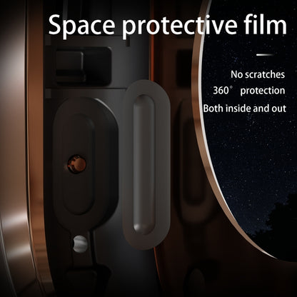 For Apple Watch Ultra 3 / 2 / 1 49mm RedPepper Armor Metal Case Integrated Silicone Watch Band(Rose Gold Black Orange) by RedPepper