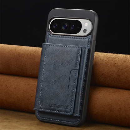 For Google Pixel 9 / 9 Pro LC.IMEEKE L5 Series Detachable RFID Card Bag Magsafe Phone Case(Blue) by LC.IMEEKE