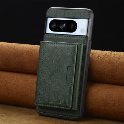 For Google Pixel 8 Pro LC.IMEEKE L5 Series Detachable RFID Card Bag Magsafe Phone Case(Green) by LC.IMEEKE