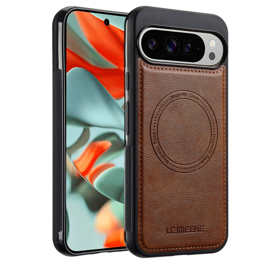 For Google Pixel 9 Pro XL LC.IMEEKE Magsafe Phone Case(Brown) by LC.IMEEKE