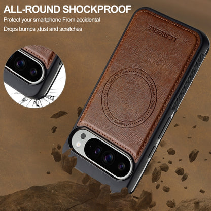 For Google Pixel 9 Pro XL LC.IMEEKE Magsafe Phone Case(Brown) by LC.IMEEKE