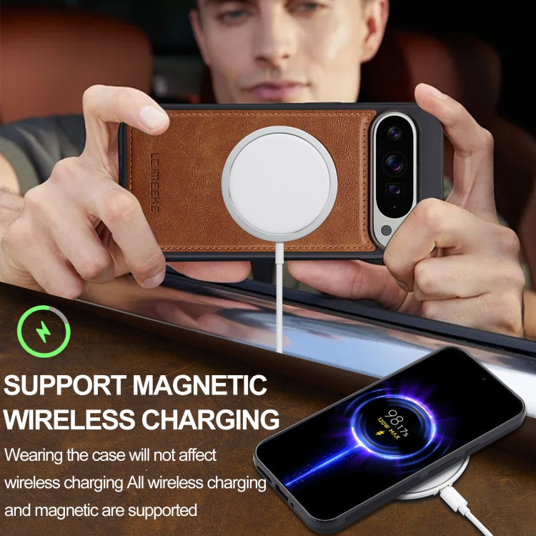 For Google Pixel 9 Pro XL LC.IMEEKE Magsafe Phone Case(Brown) by LC.IMEEKE