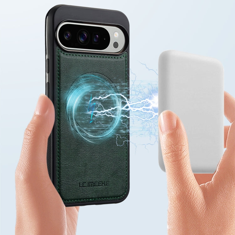 For Google Pixel 9 / 9 Pro LC.IMEEKE Magsafe Phone Case(Green) by LC.IMEEKE