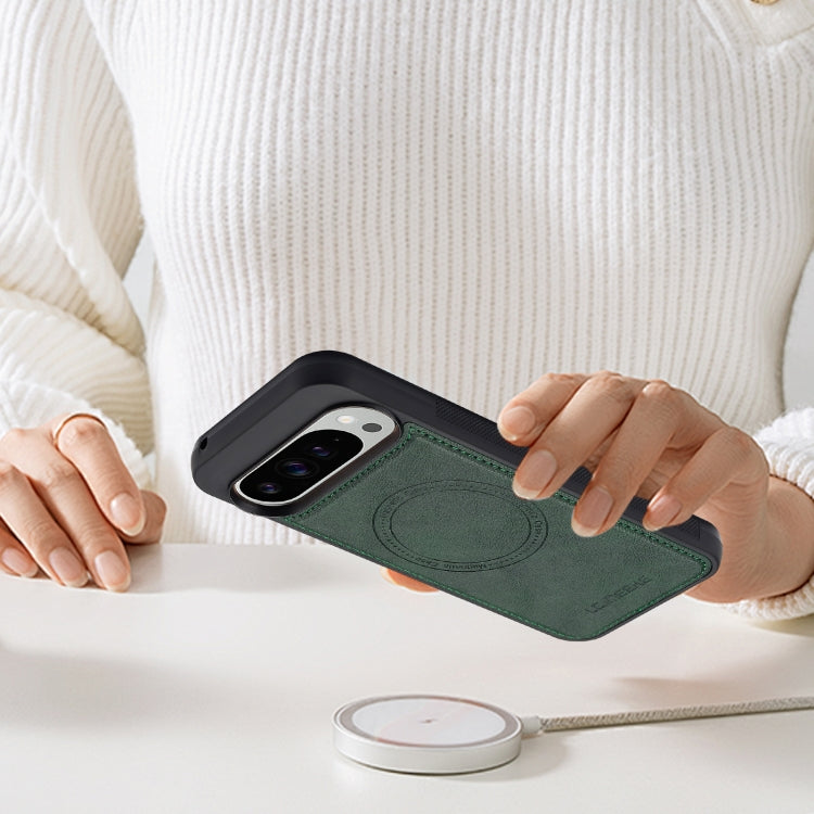 For Google Pixel 9 / 9 Pro LC.IMEEKE Magsafe Phone Case(Green) by LC.IMEEKE