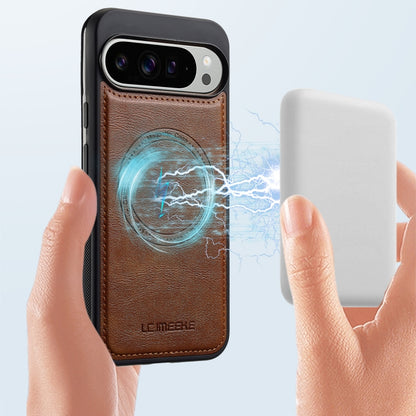 For Google Pixel 9 / 9 Pro LC.IMEEKE Magsafe Phone Case(Brown) by LC.IMEEKE