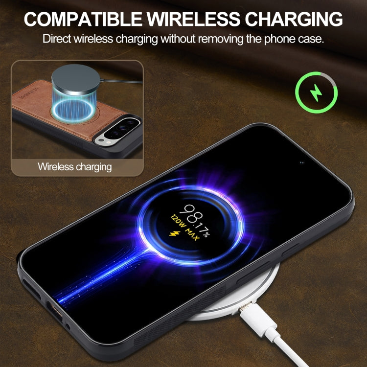 For Google Pixel 9 / 9 Pro LC.IMEEKE Magsafe Phone Case(Brown) by LC.IMEEKE