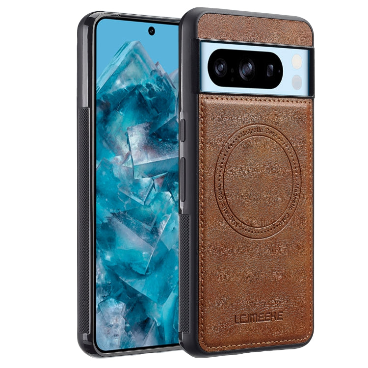 For Google Pixel 8 Pro LC.IMEEKE Magsafe Phone Case(Brown) by LC.IMEEKE