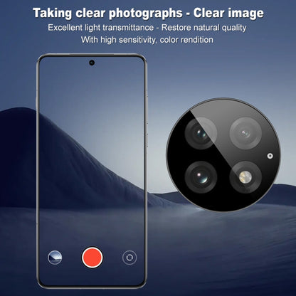 For OnePlus 13 5G imak Black Version HD Glass Rear Camera Lens Film, Self-positioning Version by imak