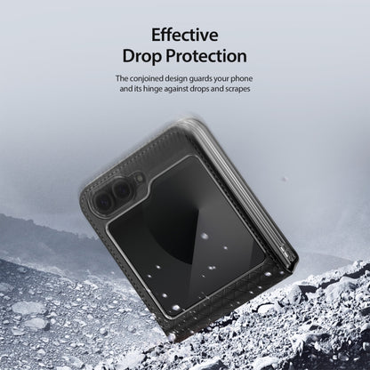 For Samsung Galaxy Z Flip6 / Flip7 FE DUX DUCIS Bril Series PU + TPU Phone Case(Black) by DUX DUCIS