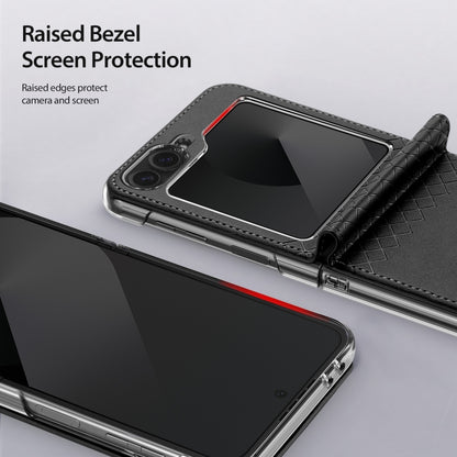 For Samsung Galaxy Z Flip6 / Flip7 FE DUX DUCIS Bril Series PU + TPU Phone Case(Black) by DUX DUCIS