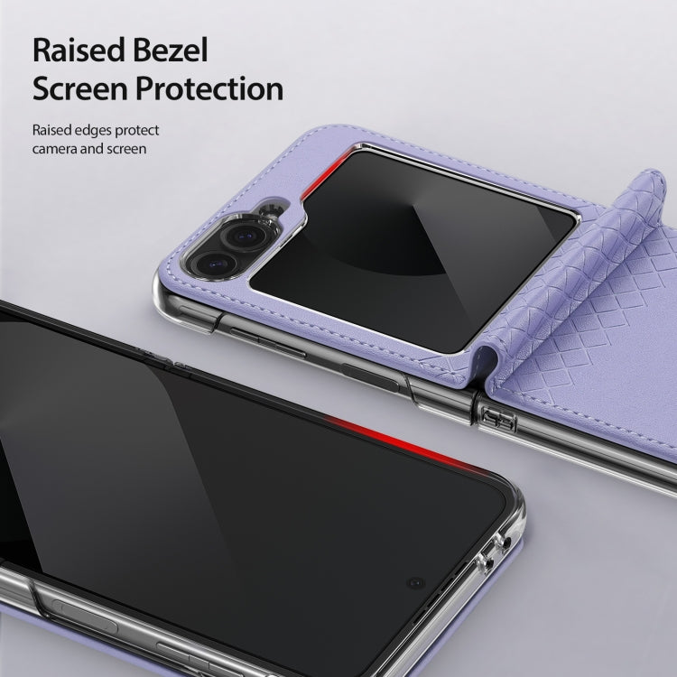 For Samsung Galaxy Z Flip6 / Flip7 FE DUX DUCIS Bril Series PU + TPU Phone Case(Purple) by DUX DUCIS