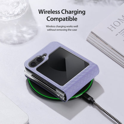 For Samsung Galaxy Z Flip6 / Flip7 FE DUX DUCIS Bril Series PU + TPU Phone Case(Purple) by DUX DUCIS