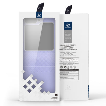 For Samsung Galaxy Z Flip6 / Flip7 FE DUX DUCIS Bril Series PU + TPU Phone Case(Purple) by DUX DUCIS