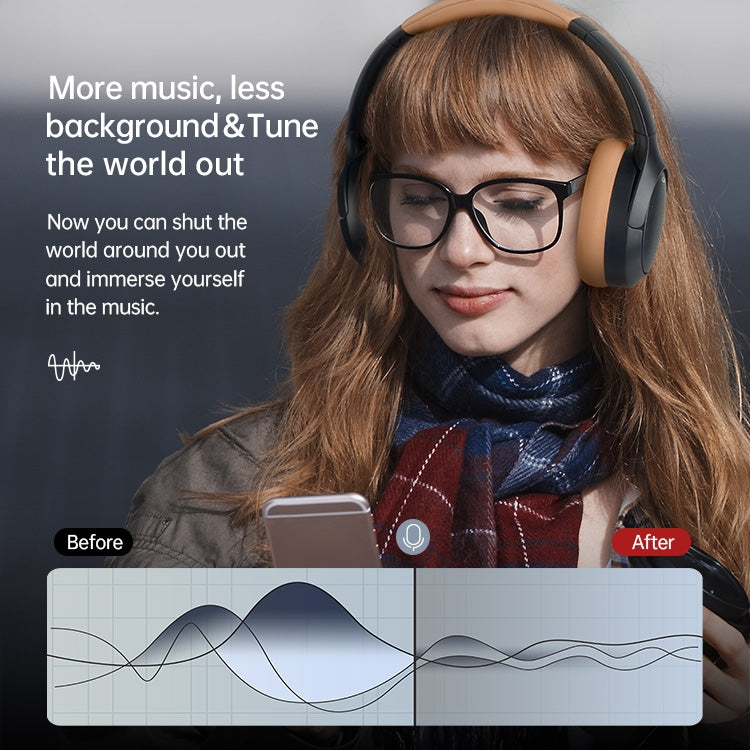 BT056 Noise Reduction Sports Stereo Wireless Deep Bass On-Ear Bluetooth Earphone(Beige) by bashfashion