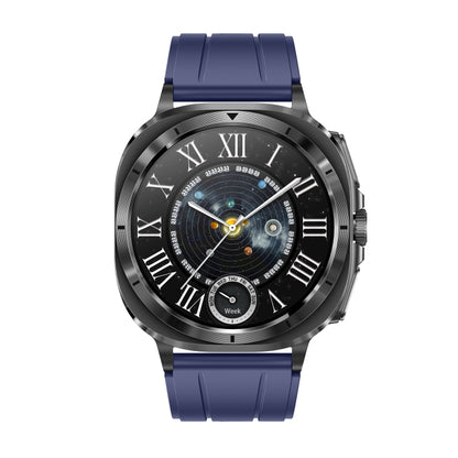 ET492 1.43 inch AMOLED Screen Silicone Strap Smart Watch Supports ECG/Blood Sugar Monitoring(Blue) by bashfashion