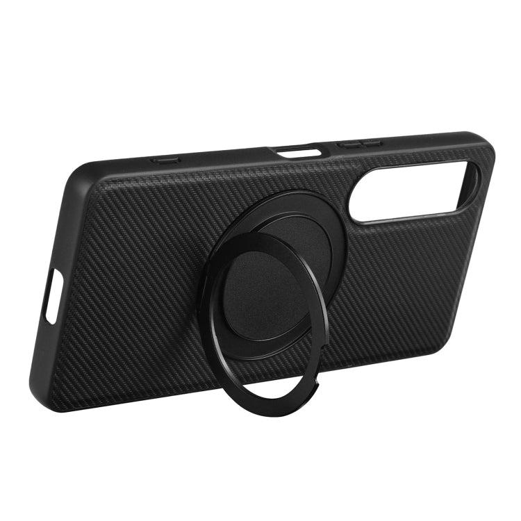 For Sony Xperia 1 VI ViLi TCY Series Kevlar Leather Texture Rotating Holder Phone Case(Black) by ViLi