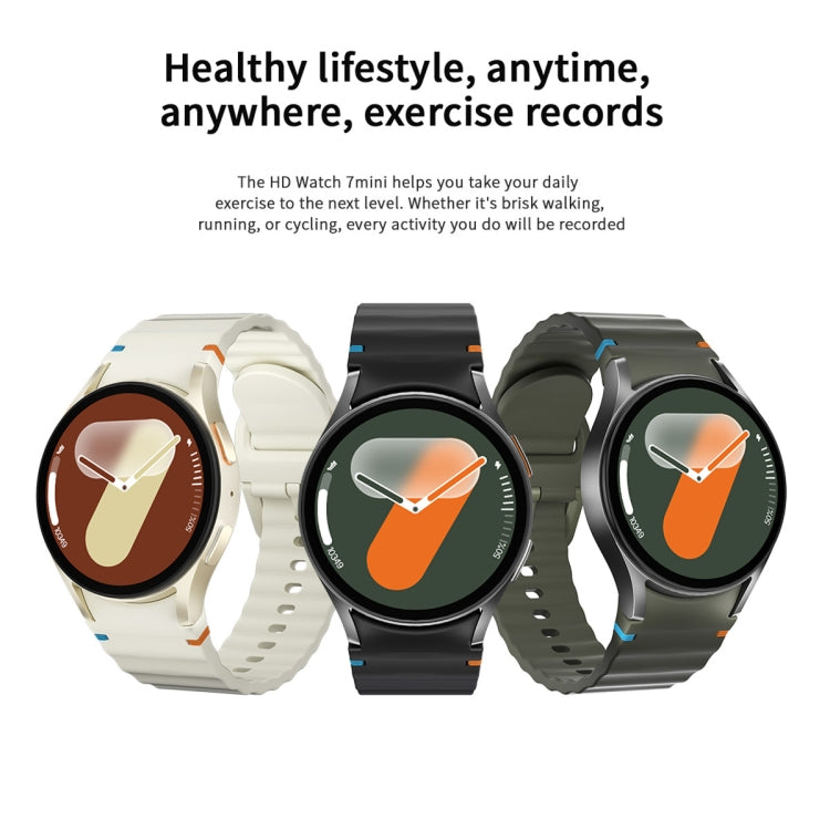 HD Watch7 mini 1.3 inch AMOLED Screen Smart Watch(Black) by bashfashion