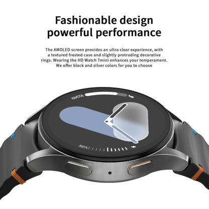 HD Watch7 mini 1.3 inch AMOLED Screen Smart Watch (Silver) by bashfashion