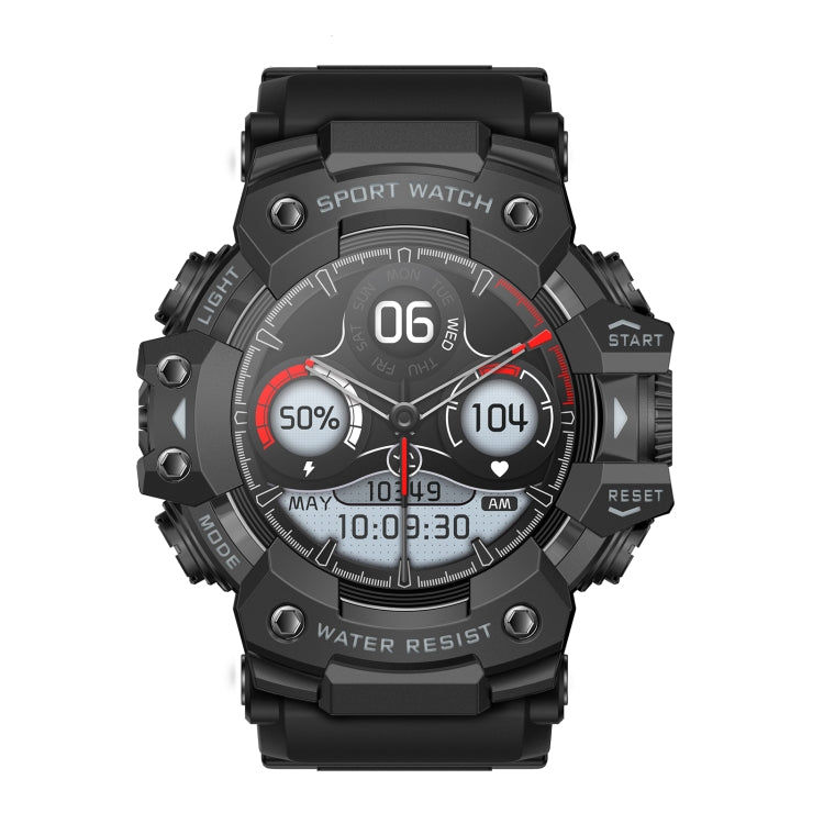 LC21 1.32 inch TFT Round Screen Sports Smart Watch Supports Blood Oxygen Monitoring/Call Reminder(Black) by bashfashion