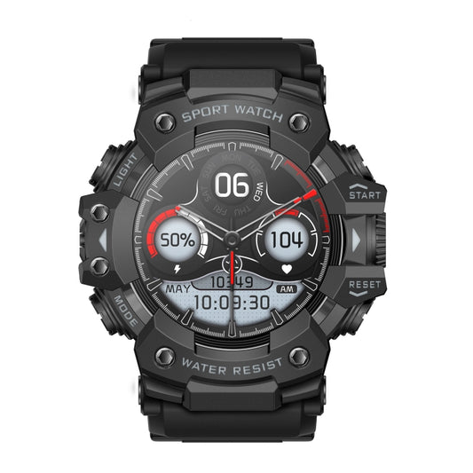 LC21 1.32 inch TFT Round Screen Sports Smart Watch Supports Blood Oxygen Monitoring/Call Reminder(Black) by bashfashion