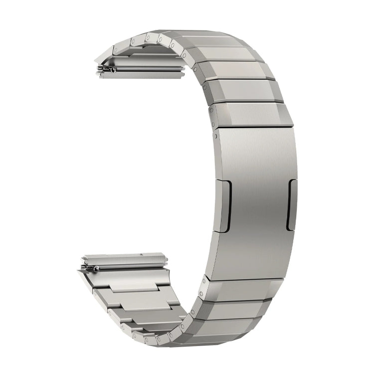 For Huawei Watch GT 5 Pro Folding Clasp Titanium Metal Quick Release Watch Band(Titanium) by bashfashion