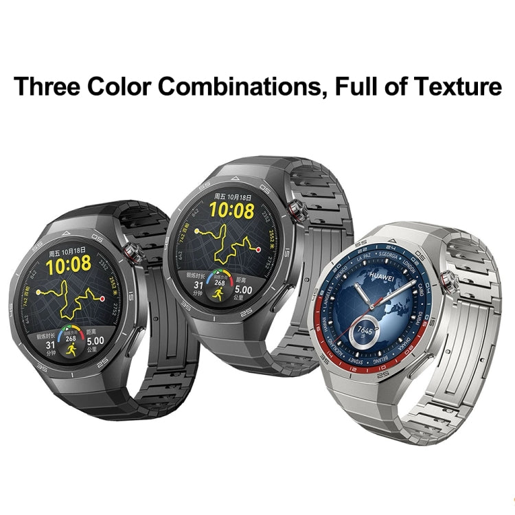 For Huawei Watch GT 5 Pro Folding Clasp Titanium Metal Quick Release Watch Band(Titanium) by bashfashion