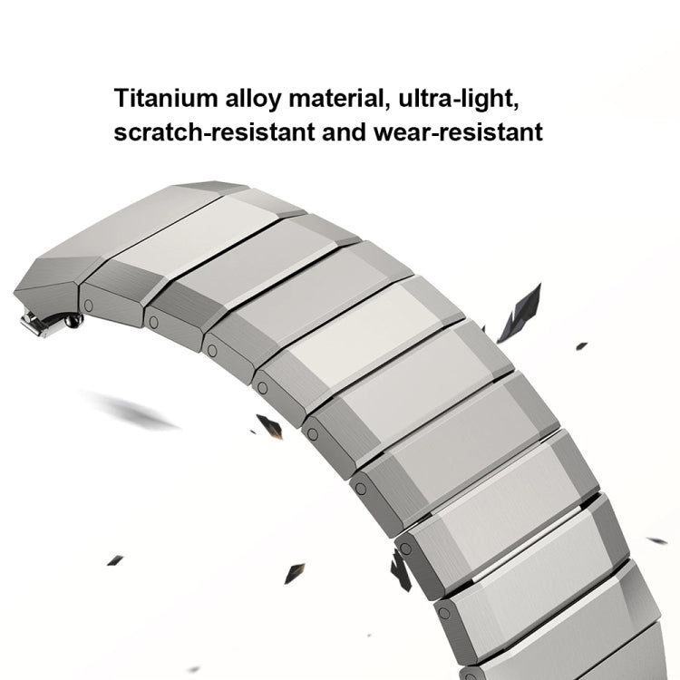 For Huawei Watch GT 5 Pro Folding Clasp Titanium Metal Quick Release Watch Band(Titanium) by bashfashion