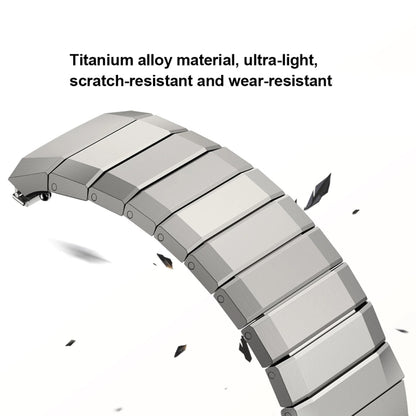 For Huawei Watch GT 5 Pro Folding Clasp Titanium Metal Quick Release Watch Band(Titanium) by bashfashion