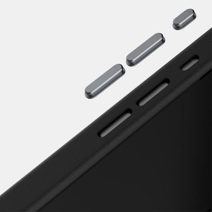 For iPhone 16e ABEEL C Carbon Fiber Series 6D Micro Relief MagSafe Phone Case(Black) by bashfashion